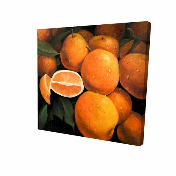 Fondo 12 x 12 in. Fresh Oranges-Print on Canvas FO2792681